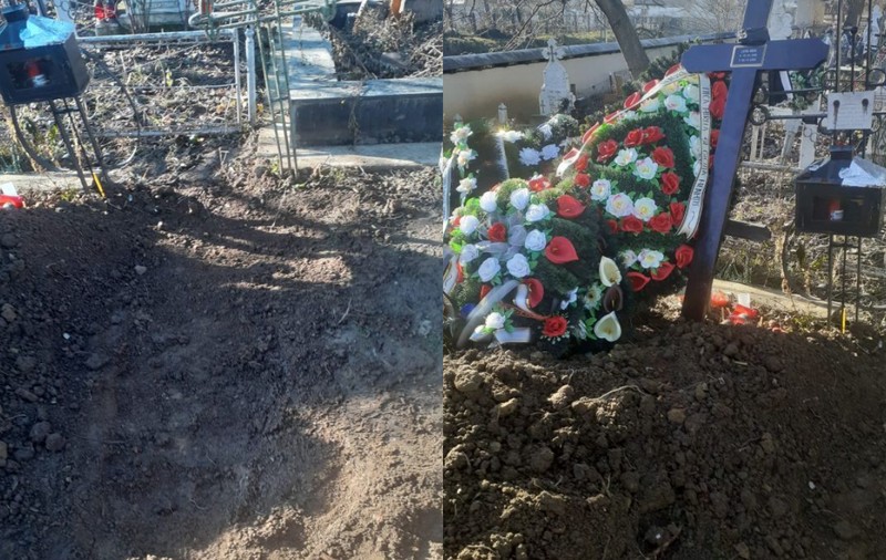 Membrii unei familii din Neamț se ceartă pe un loc de veci: „Am îngropat-o pe mama, au venit, au scos crucea și au nivelat mormântul”