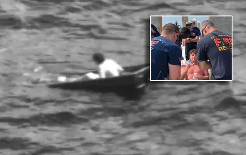 Tânăr salvat după ce a plutit 35 de ore într-o barcă parțial scufundată în Oceanul Atlantic. „A fost speriat de moarte”. VIDEO