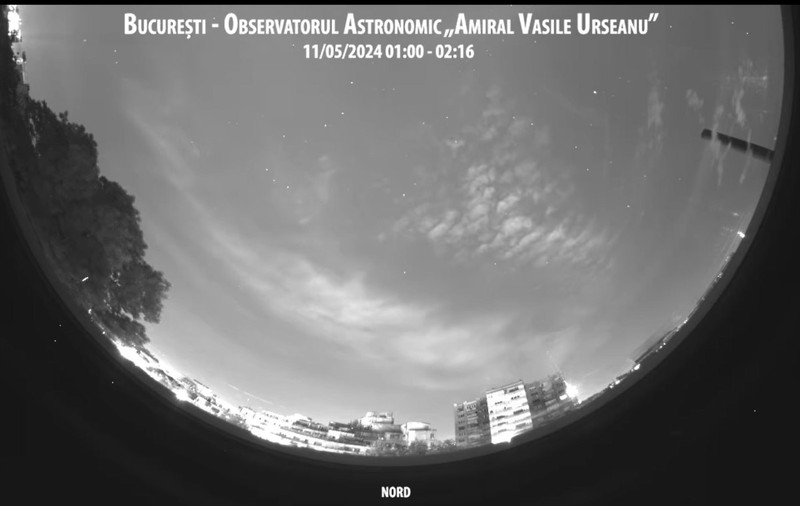 Cum s-a văzut aurora boreală de la Observatorul Astronomic din București. Ce a surprins camera all-sky | VIDEO