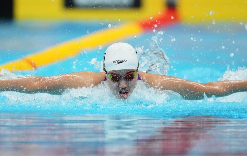La doar 13 ani, a doborât recordul Asiei și s-a apropiat la 0,40 secunde de recordul mondial. Performanța uriașă reușită de Yu Zidi. Sursă foto: Profimedia Images