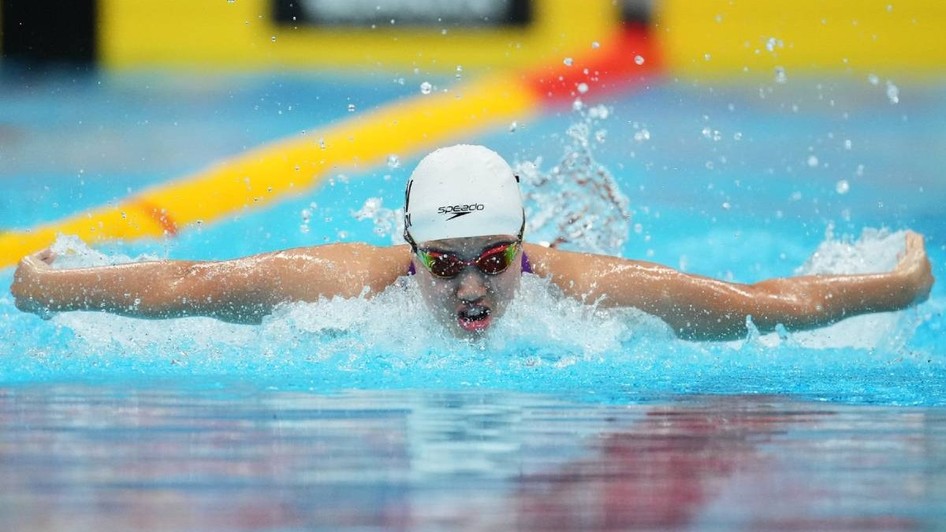 La doar 13 ani, a doborât recordul Asiei și s-a apropiat la 0,40 secunde de recordul mondial. Performanța uriașă reușită de Yu Zidi. Sursă foto: Profimedia Images