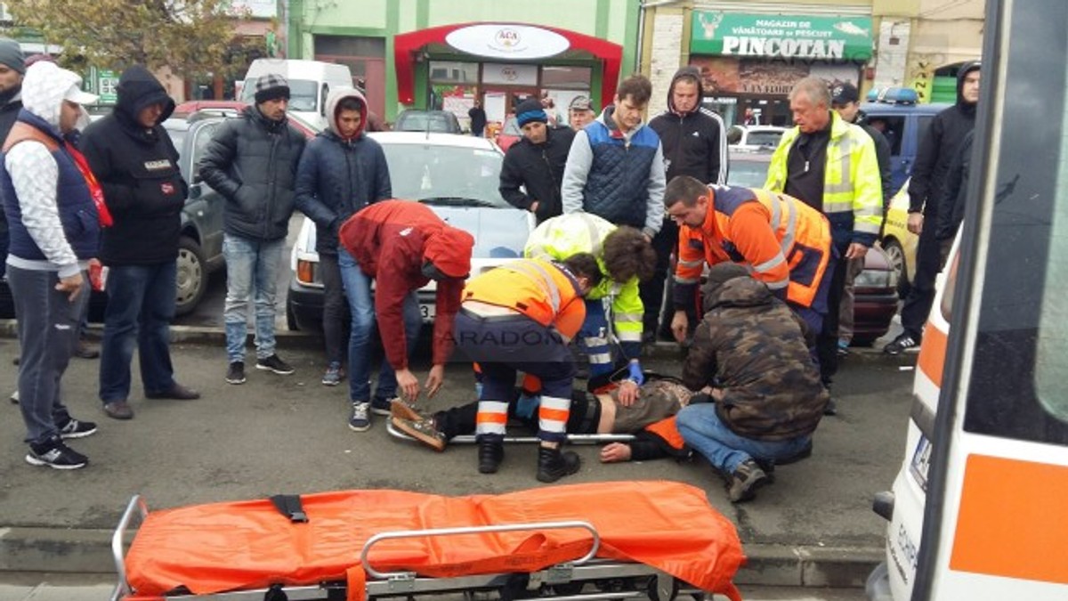 Fanul Stelei a ajuns la spital după bătaia de la Arad