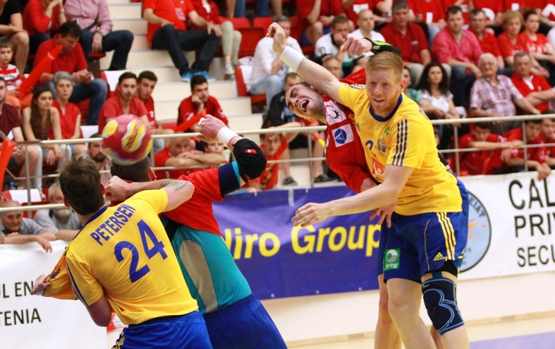 Cu 8 goluri marcate, Valentin Ghionea a fost principalul marcator al echipei României în meciul cu Suedia (Foto: Marian Burlacu)