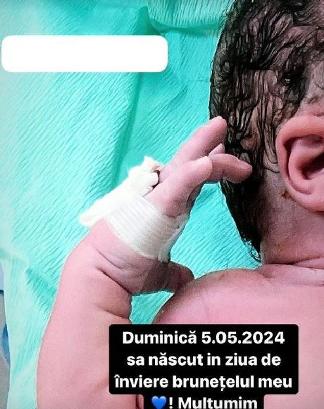 Daniela Crudu a născut cel de-al doilea copil. Prima imagine cu băiețelul ei: „Brunețelul meu”