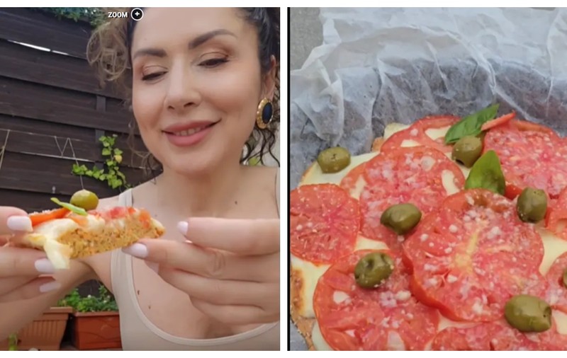 Cum se prepară „pizza de slăbit fără făină”, după rețeta lui Carmen Brumă. „Hai să îți arăt ce simplu!”