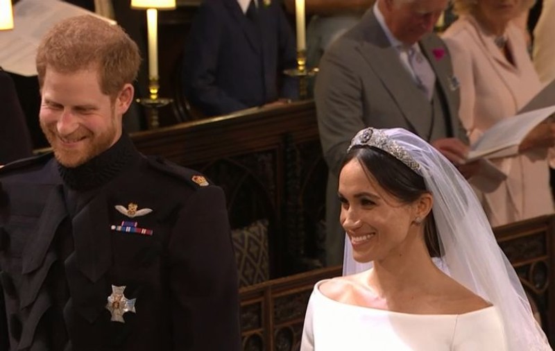 Ce i-a spus Prințul Harry lui Meghan Markle când a văzut-o în rochie de mireasă