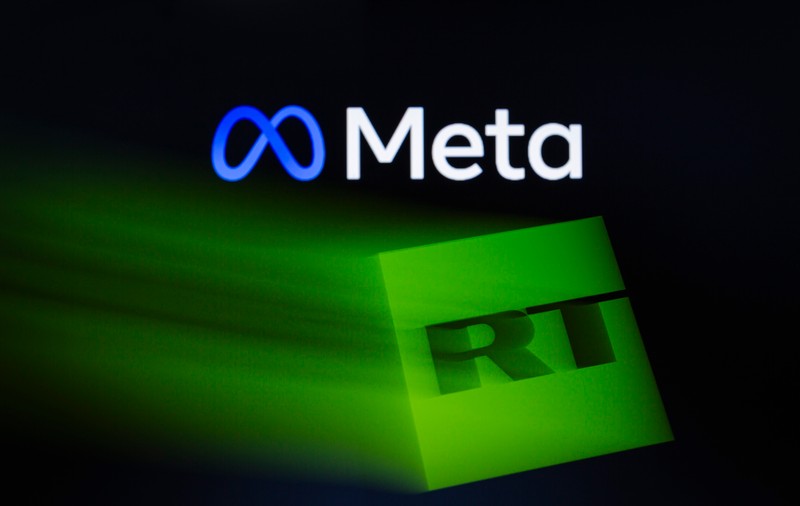 RT și alte rețele controlate de Kremlin, interzise de Meta pe platformele sale