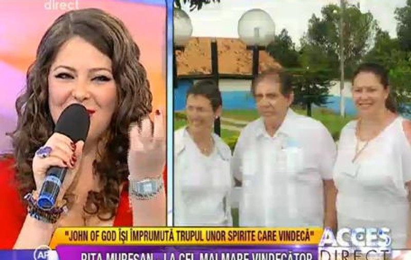 Rita Mureșan a fost să-și caute pacea sufletească la John of God, celebrul tămăduitor din Brazilia