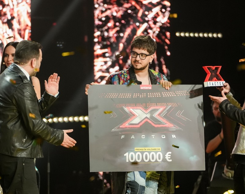 George Radu a câștigat X Factor 2025. Concurentul din echipa lui Marius Moga a primit trofeul și premiul de 100.000 de euro