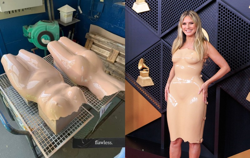 Cum a fost creată rochia unică a lui Heidi Klum de la Premiile Grammy 2026. A stat în picioare tot evenimentul