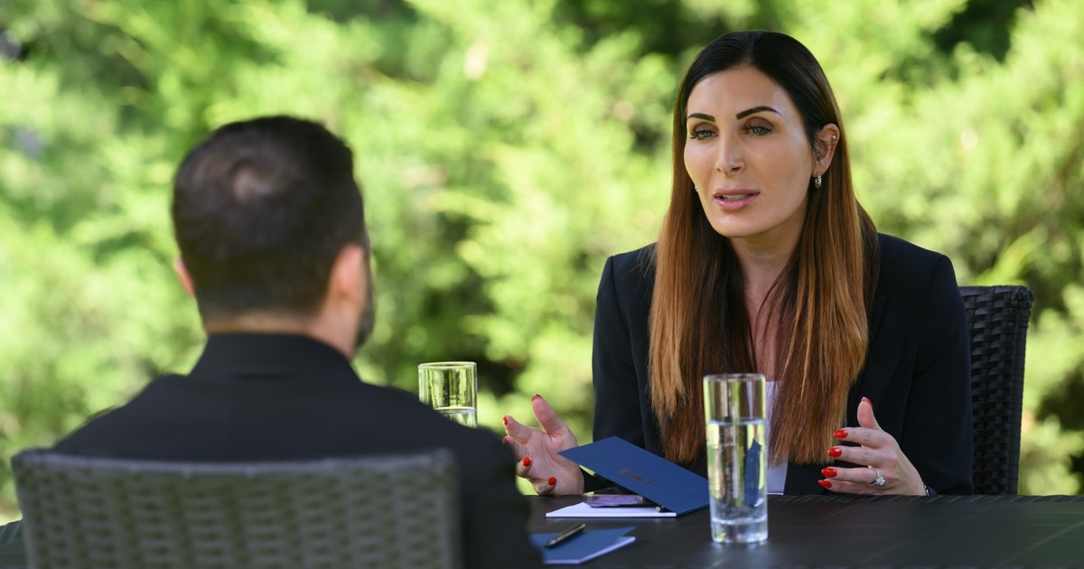 Laura Loomer în timpul discuției cu Volodimir Zelenski Foto: Profimedia