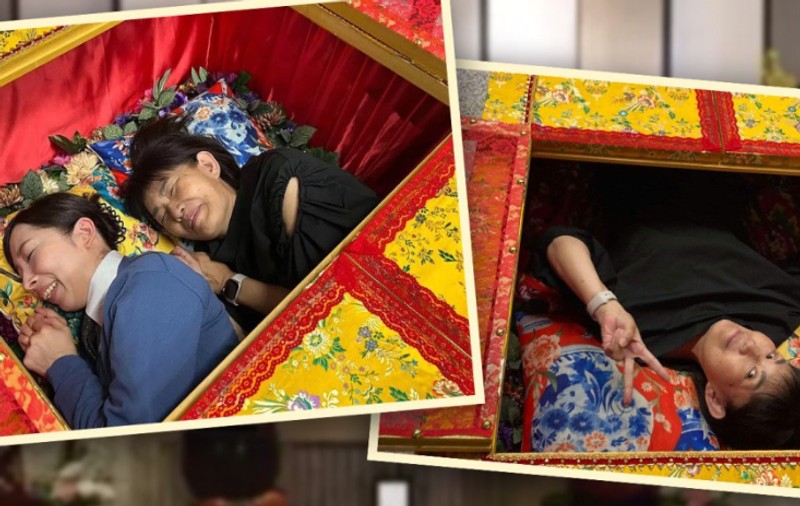 O casă de pompe funebre din Japonia oferă serviciul de „stat întins în sicriu”: „Puteți reflecta mai bine asupra vieții”
