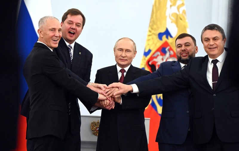 Pe 30 septembrie 2022, Putin a anunțat ilegal că patru regiuni ucrainene aparțin Rusiei. Soarta lor după 3 ani de război crâncen