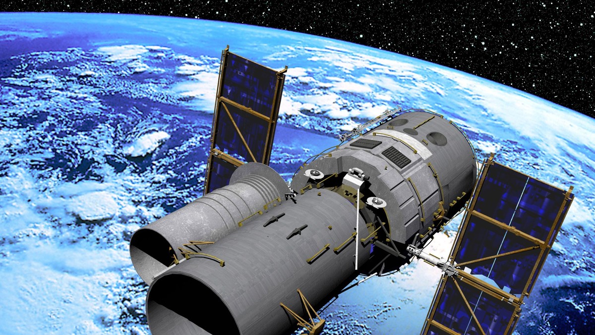 Telescoape spaţiale celebre - Imagine cu un telescop spaţial