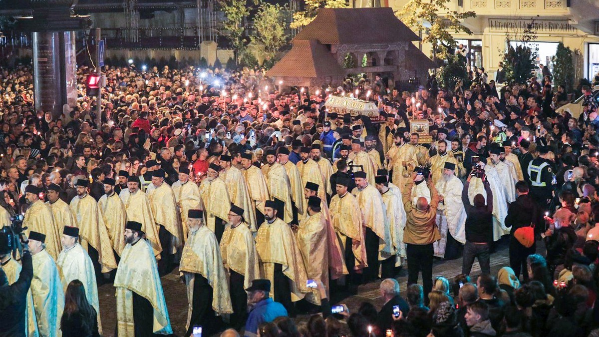 slujba de joi a pelerinajului de Sfânta Parascheva din Iași