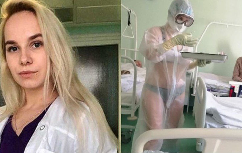 S-a aflat cine este asistenta medicală care tratează pacienții bolnavi de coronavirus în bikini: ”A trezit la pacienţi dorinţa de a trăi”