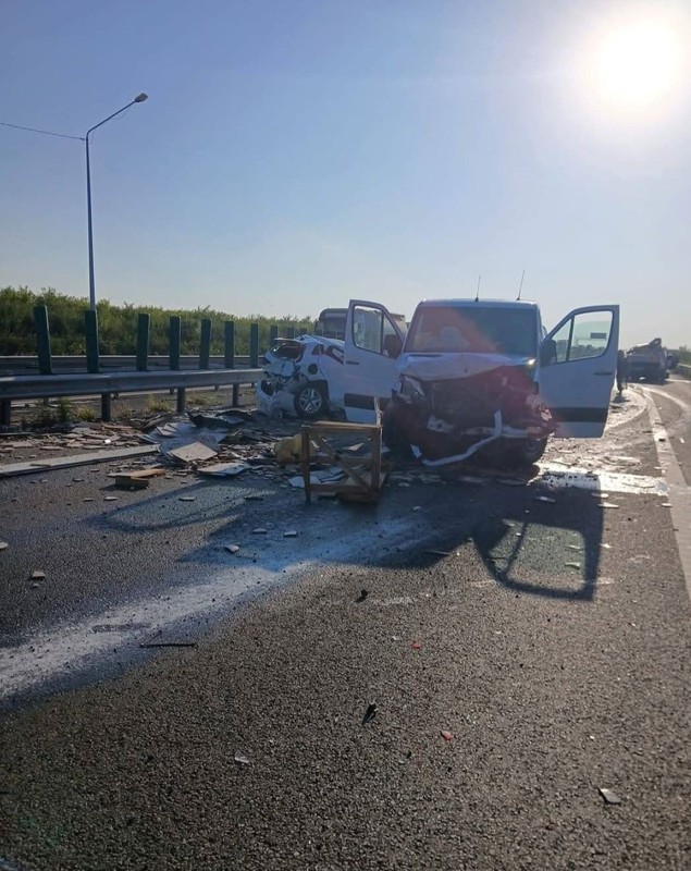 Autostrada Soarelui este închisă din cauza unui accident cu 7 mașini pe sensul spre Constanța