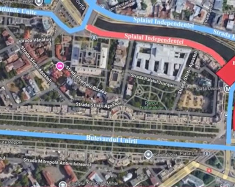 Cum se va circula în Piaţa Unirii, în perioada lucrărilor de consolidare a planşeului