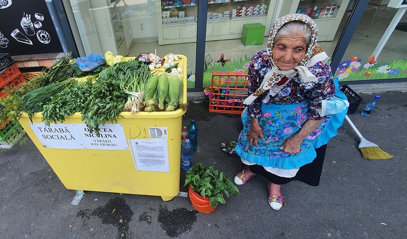 Bătrânica din Vărăști era la locul ei săptămâna trecută