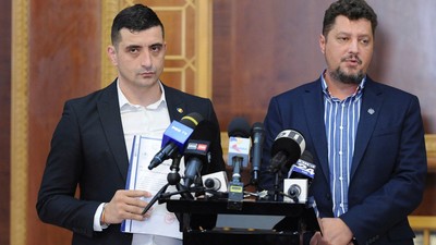 George Simion și Claudiu Târziu, pe vremea când amândoi conduceau AUR