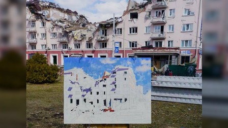 Trupele ruse au justificat distrugerea hotelului Ucraina din Cernihiv prin aceea că „era centrul de comandă al Legiunii Străine care luptă în Ucraina”.