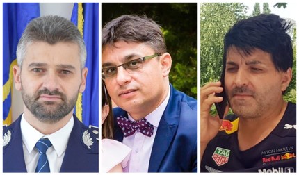 Comisarul șef Nicolae Alexe, procurorul Cristian Ovidiu Popescu și Remus Rădoi
