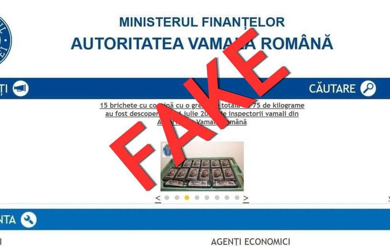 Autoritatea Vamală Română anunță că nu a confiscat cocaină cu chipul lui Volodimir Zelenski