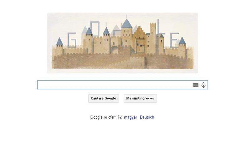 GOOGLE celebrează un mare arhitect, Eugene Viollet-le-Duc, printr-un logo special