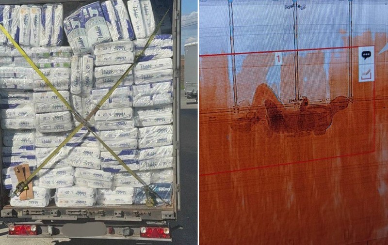 Scanerele au detectat o anomalie într-un camion plin cu scutece, la granița cu România. Vameșii au chemat imediat poliția