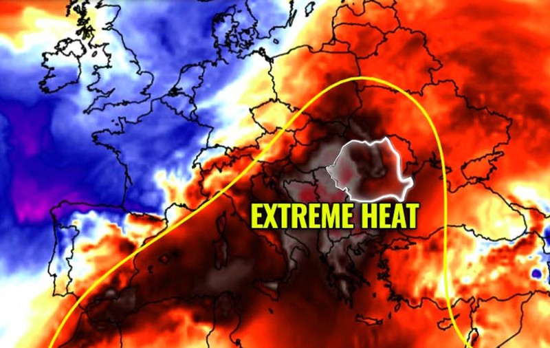 Cea mai călduroasă zi în România: temperaturi de 41 de grade. Canicula provoacă probleme și în sudul Europei