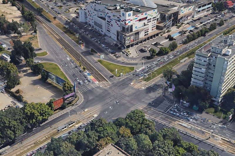 Bd. Timișoara/str. Brașov/str. Lujerului | Captură Google Earth