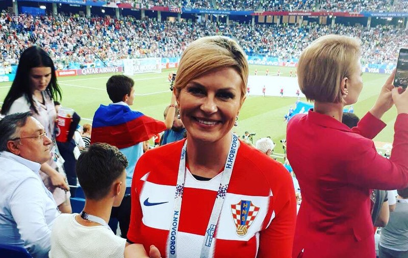 Kolinda Grabar-Kitarovici i-a ”colindat” pe învingătorii Danemarcei în vestiar. Președintele Croației s-a comportat ca un fan înflăcărat | VIDEO