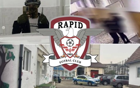 Rapid, gest de mare club după atacul sângeros din Bistrița! Ce surpriză i-au pregătit giuleștenii copilului-erou care a încercat să își apere profesoara