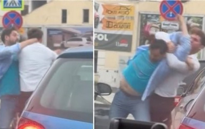 Doi șoferi nervoși s-au bătut la Cluj, în plină stradă: „Nu mai e zi fără scandal în orașul ăsta”