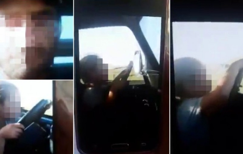 O fetiță de șase ani a condus o camionetă pe câmp, în Arad. Tatăl ei a transmis filmarea Live pe Facebook