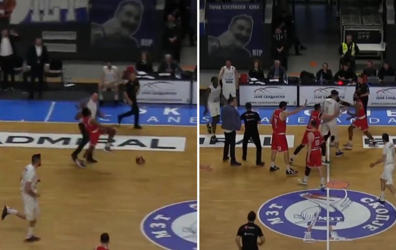 Un antrenor a intrat pe parchet și a lovit un jucător advers, în campionatul de baschet macedonean. Suspendat 10 etape, Dragan Nikolici a fost dat afară de club