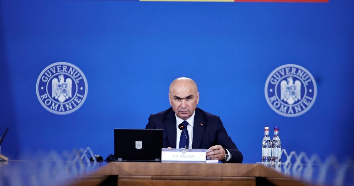 Ilie Bolojan într-o ședință de Guvern