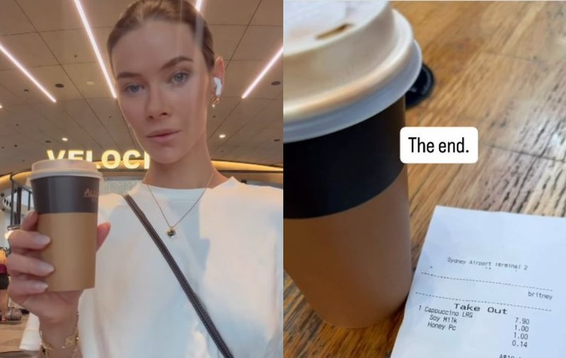 O femeie a cumpărat o cafea din aeroport, a plătit cash și a rămas uimită când a văzut ce scria pe bon