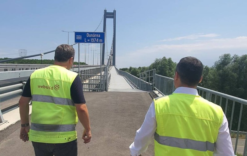 După doi ani de așteptare, Podul peste Dunăre de la Brăila intră în recepție. De când se va putea circula pe el