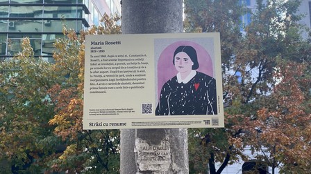 Strada Maria Rosetti, una dintre puținele artere din Capitală care poartă numele unei personalități feminine