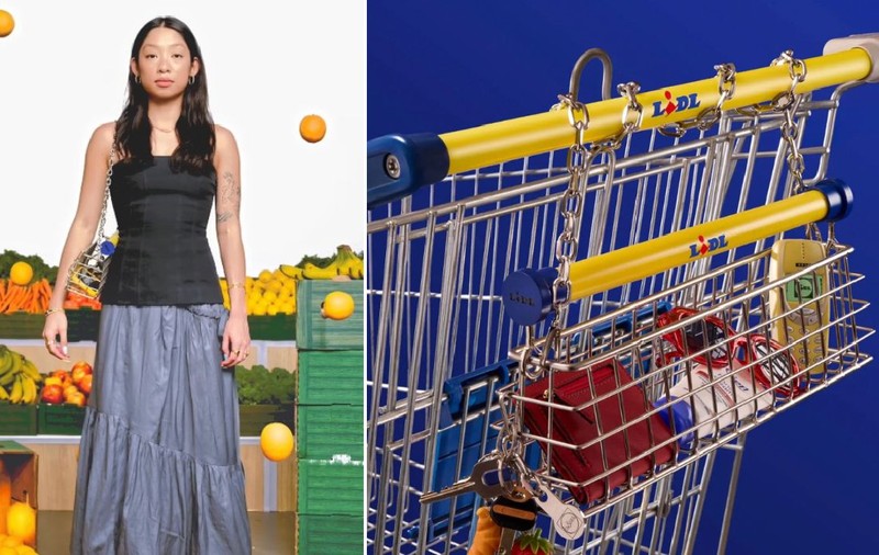 Cum arată noua geantă de mână de la Lidl, inspirată de căruciorul de cumpărături. Clienții o pot obține gratuit