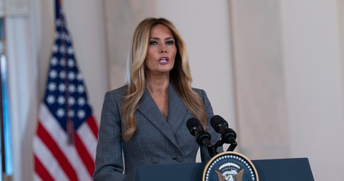 Melania Trump a citit joi, la Casa Albă, o declarație personală în scandalul Epstein Foto: Profimedia