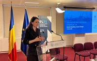Oana Țoiu, la seminarul „The Black Sea Security Seminar ’26 - Secure Euxeinos, Secure Europe”. Sursa foto: Facebook / Ministerul Afacerilor Externe
