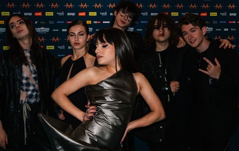 Imagini cu Alexandra Căpitănescu pe „Covorul Turcoaz” la ceremonia de deschidere Eurovision Song Contest 2026. Cum a apărut în Viena artista care reprezintă România la concursul muzical din Austria