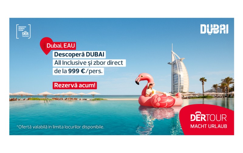 Dubai este destinația ideală pentru vacanța de iarnă. Află cât de puțin te costă o vacanță de 7 zile all inclusive cu zbor inclus!