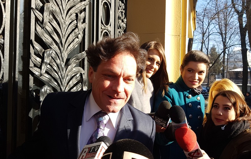 Actorul George Ivașcu, la sediul PSD, despre șansele de a deveni ministru al Culturii: Doamne ajută!