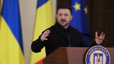 Primul mesaj al lui Volodimir Zelenski după ce o dronă rusească a lovit un bloc, în Galați: „Suntem gata să sprijinim România în orice fel”