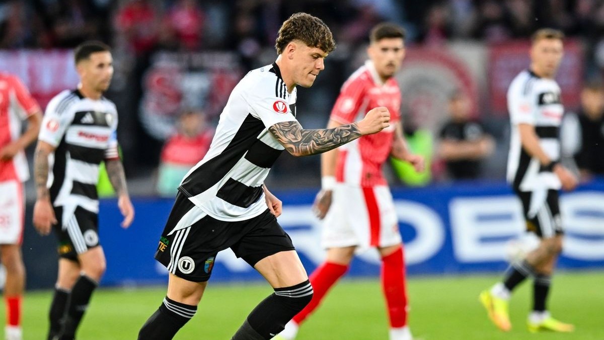 Andrei Coubis is in action during the round 10 Romania Superliga Play Off match between Universitatea Cluj and Dinamo Bucuresti at Cluj Arena in Cluj-Napoca, Romania, on May 23, 2026. Universitatea Cluj v Dinamo Bucharest - Romania Superliga - Play Off, Cluj-Napoca - 23 May 2026,Image: 1105544519, License: Rights-managed, Restrictions: , Model Release: no