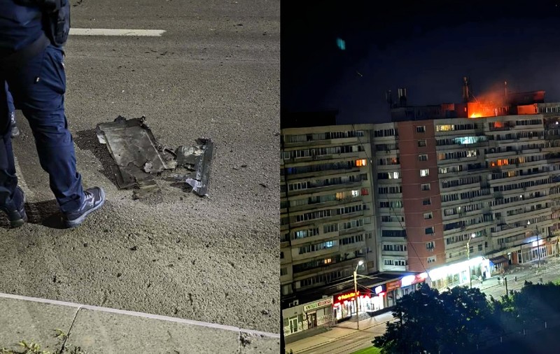 Un deputat povestește despre drona rusească prăbușită în Galați: „Războiul este aici. A lovit casa liftului și a explodat”