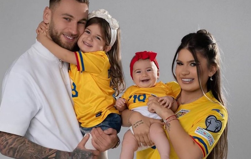 Imagini de la nunta lui Denis Drăguș cu Vanessa. Marius Șumudică le-a fost naș